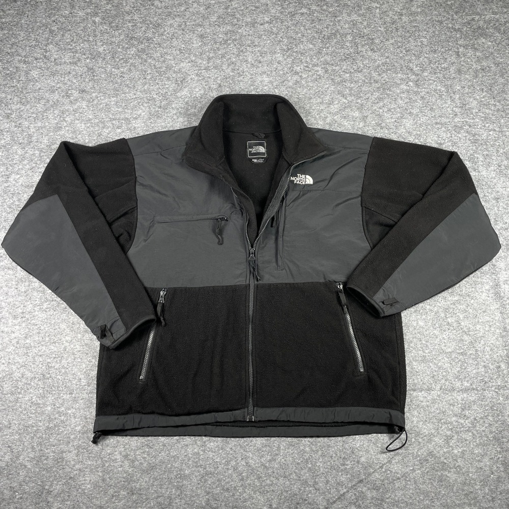 The North Face Fleece Jacket Mens 2XL Black Denali Full Zip Heavyweight Outdoor